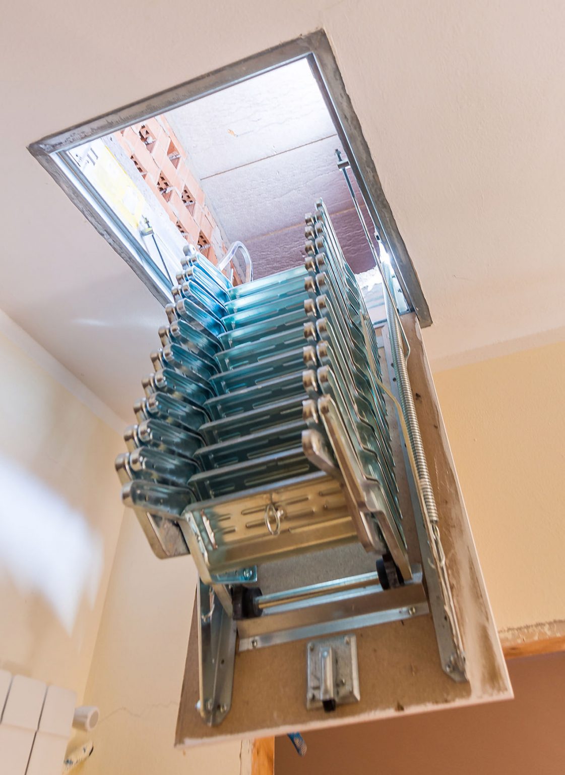 staircase to attic for inspection staircase to attic for inspection