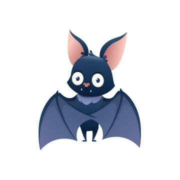 cartoon bat holding in wings