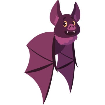 flying bat illustration