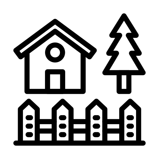 backyard mosquito control for large backyard black and white line icon