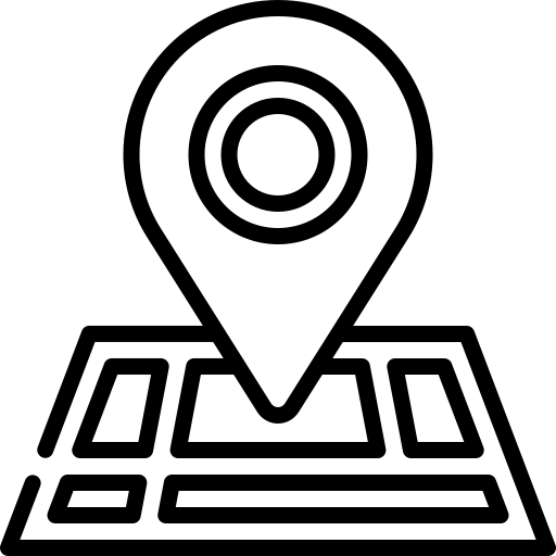 location (1) location expertise to mosquito proof your yard black and white line icon