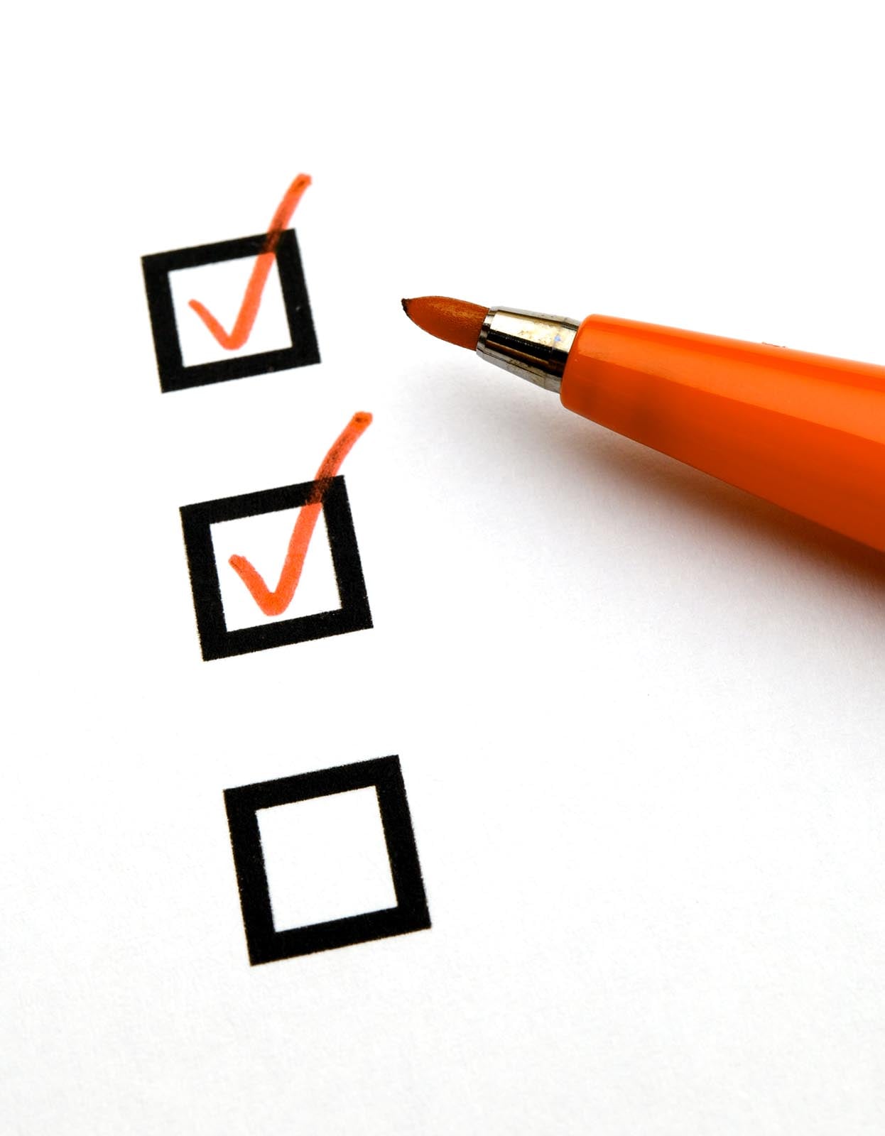 checkboxes indicating the list of how to keep ants out of your bathroom