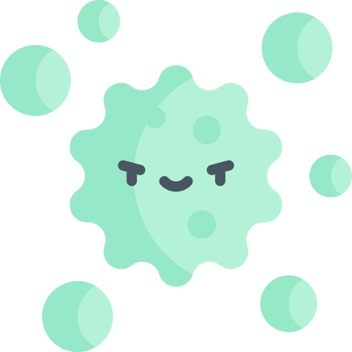 Looking up to no good mint green Histoplasma cartoon