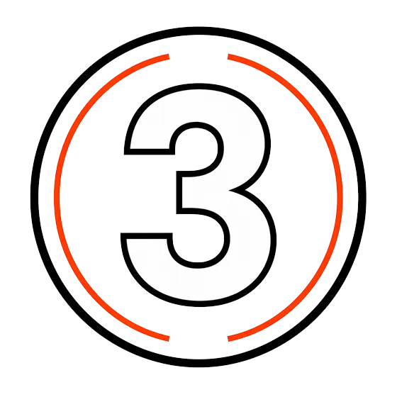 number three icon