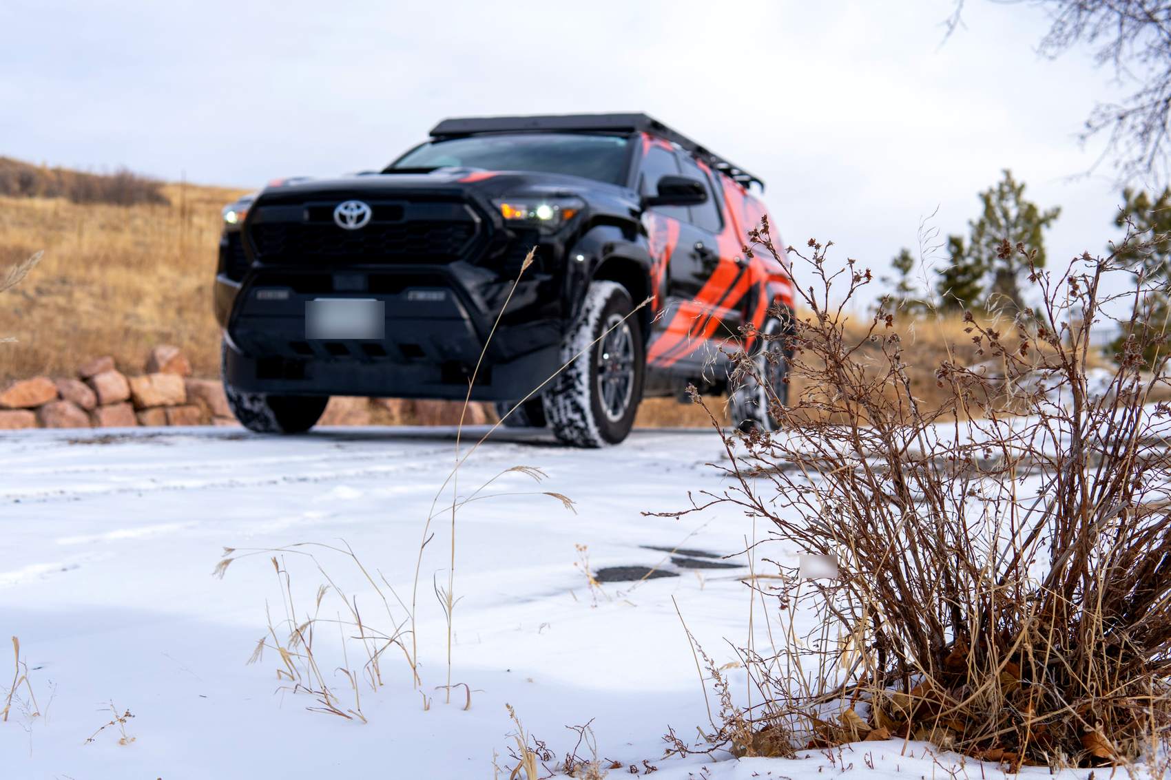 OMNIS truck in the Colorado snow
