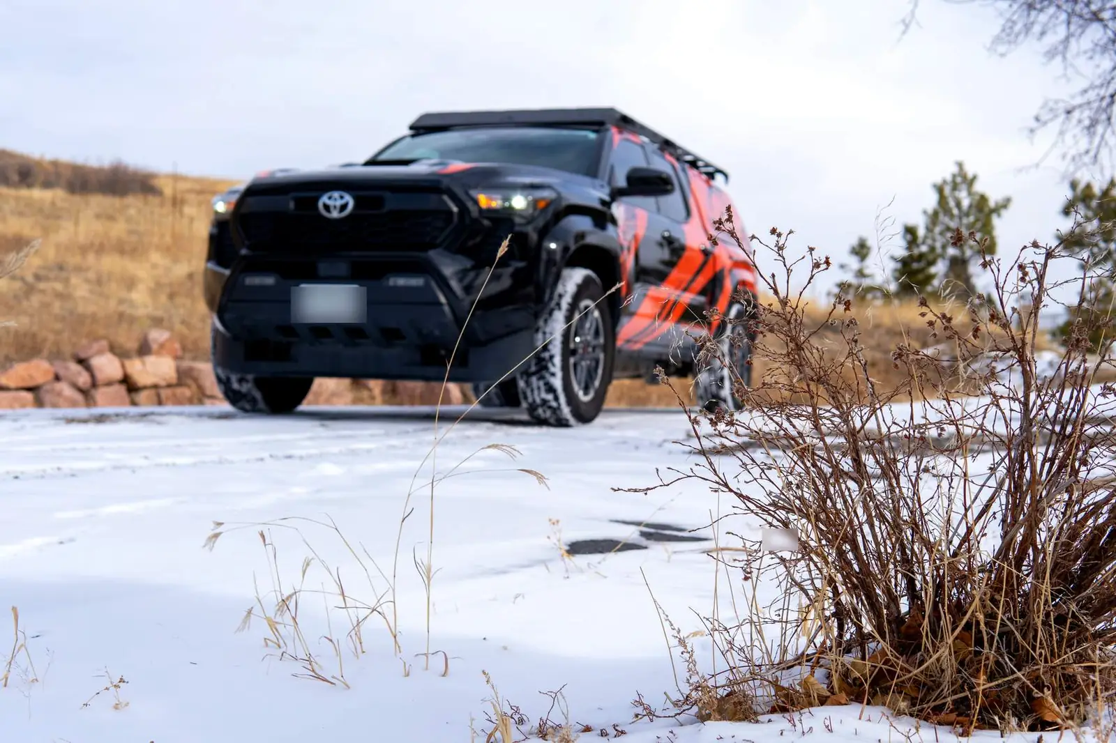 OMNIS truck in the Colorado snow